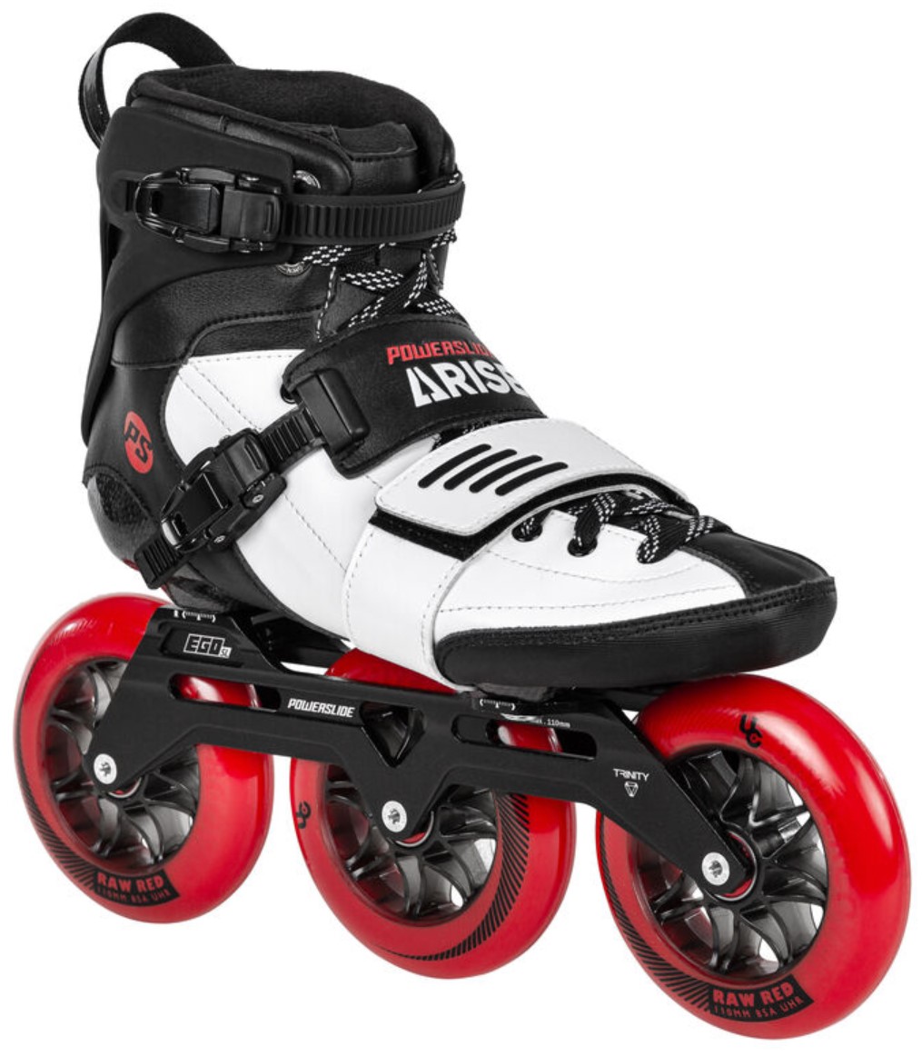Powerslide Arise SL inline skate with red 110 diameter wheels